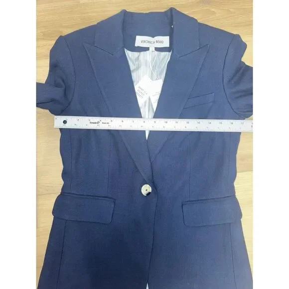 Veronica Beard | Obie Dickey Jacket | In Marine | Size 2 NWT - Picture 11 of 12